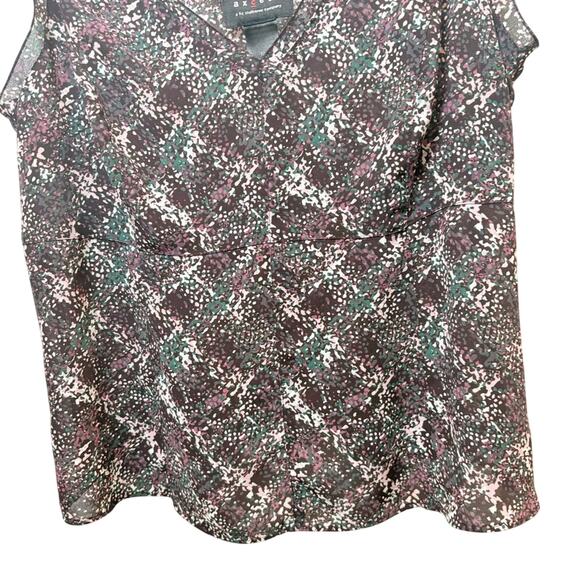 Liz Claiborne Purple and Pink Sleeveless Blouse Women’s Size 10 Casual Feminine - Picture 3 of 5